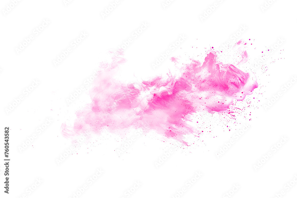 Pink watercolor blend with soft edges on white background.