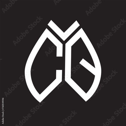 CQ letter logo design.CQ creative initial CQ letter logo design . CQ creative initials letter logo concept.