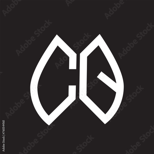 CQ letter logo design.CQ creative initial CQ letter logo design . CQ creative initials letter logo concept.