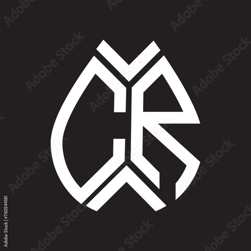 CR letter logo design.CR creative initial CR letter logo design . CR creative initials letter logo concept.