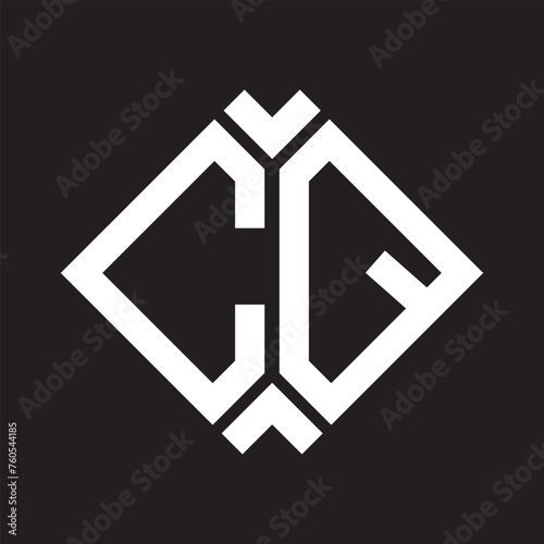 CQ letter logo design.CQ creative initial CQ letter logo design . CQ creative initials letter logo concept.