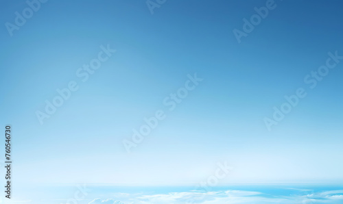 A clean background in sky blue or blue. Soft Panoramic Gradient,Generative AI 