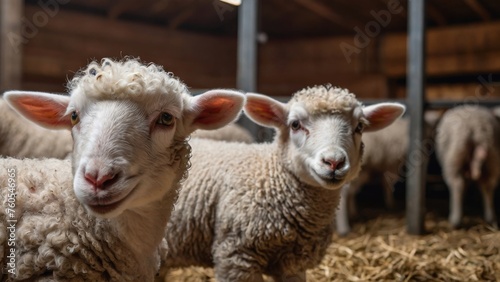 sheep in a farm