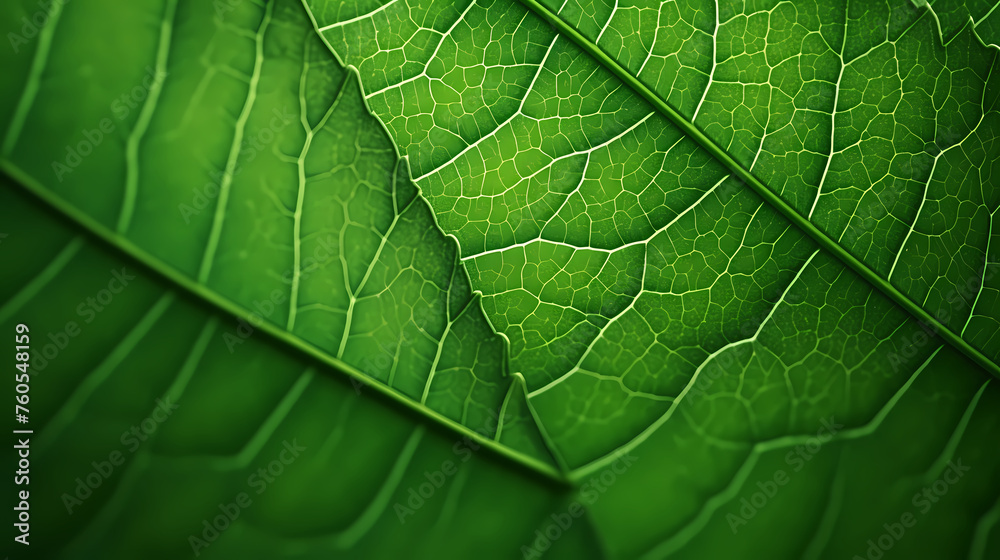 Obraz premium Green leaves texture natural pattern
