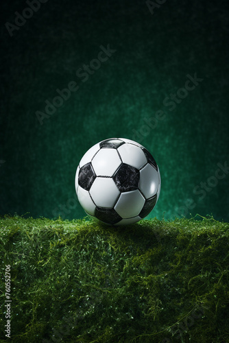 close up of a soccer ball on stadium. High quality photo © Starmarpro