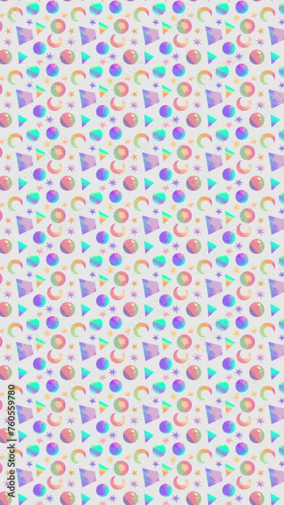Pattern repeating shapes and colors. Loop Background Animation Pattern repeating shapes and colors. Loop Background Animation