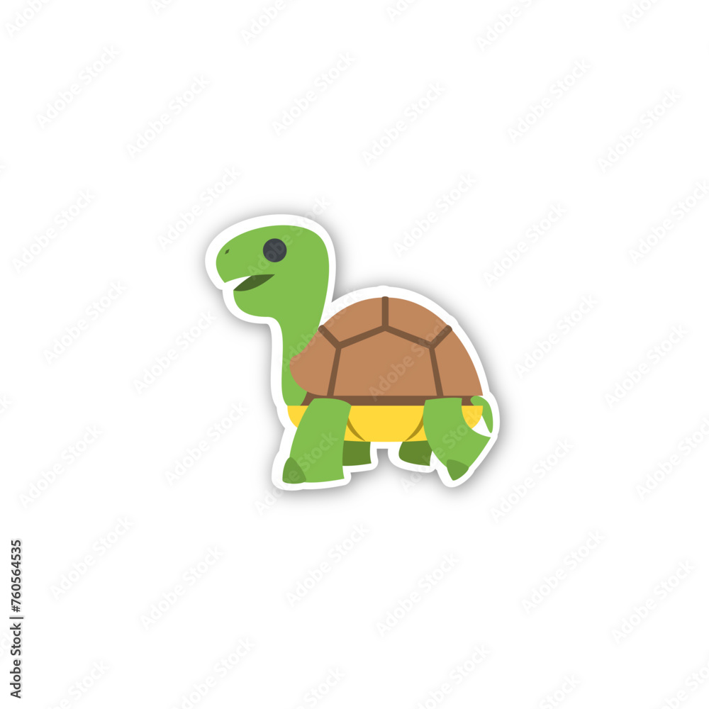 Obraz premium Turtle Icon. Emoji Vector. Colorful Icon. Icon Vector. Icon Design