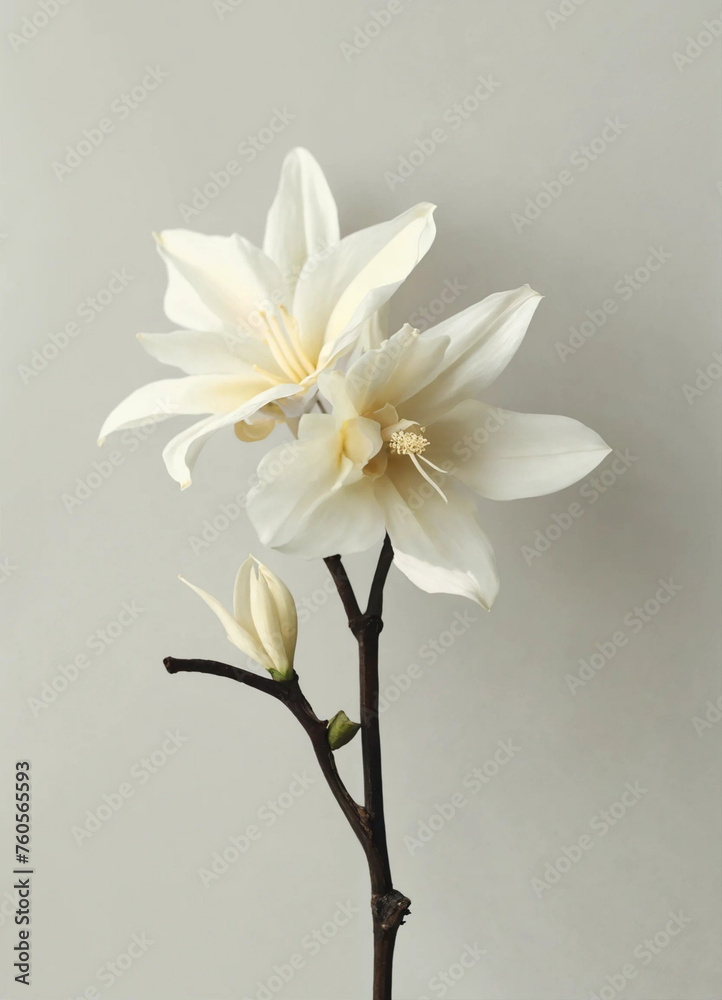 Fototapeta premium white magnolia flower