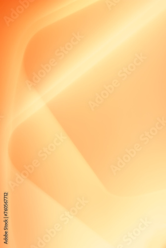 Abstract orange background with smooth lines and some smooth folds. Vertical orientation. Design element. Copy space