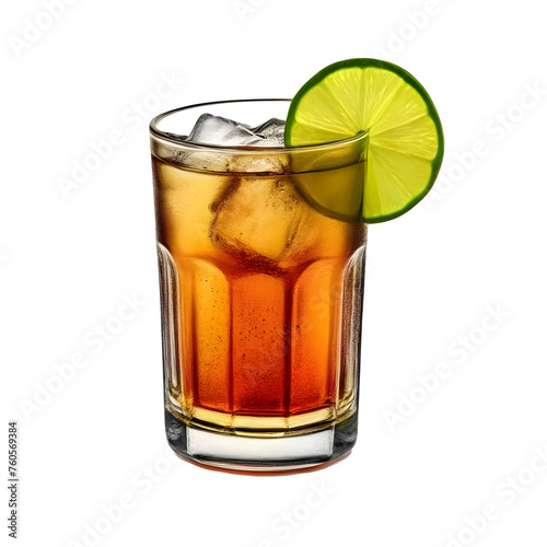 An Isolated Moscow Mule (Classic) Cocktail Drink, Transparent Background, PNG