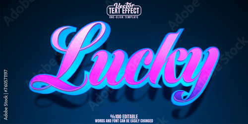 Casino editable text effect, customizable jackpot and slot 3D font style