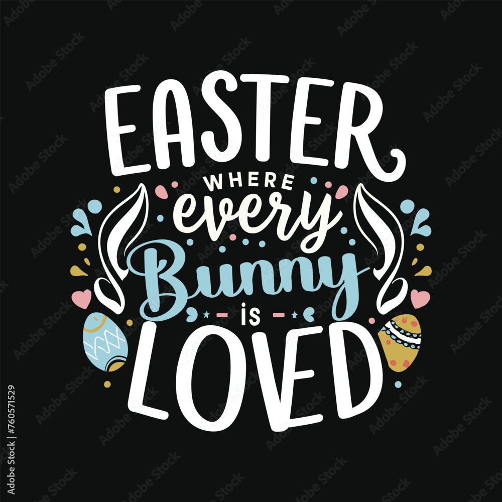 Easter day t-shirt design template. Happy Easter day vector template.