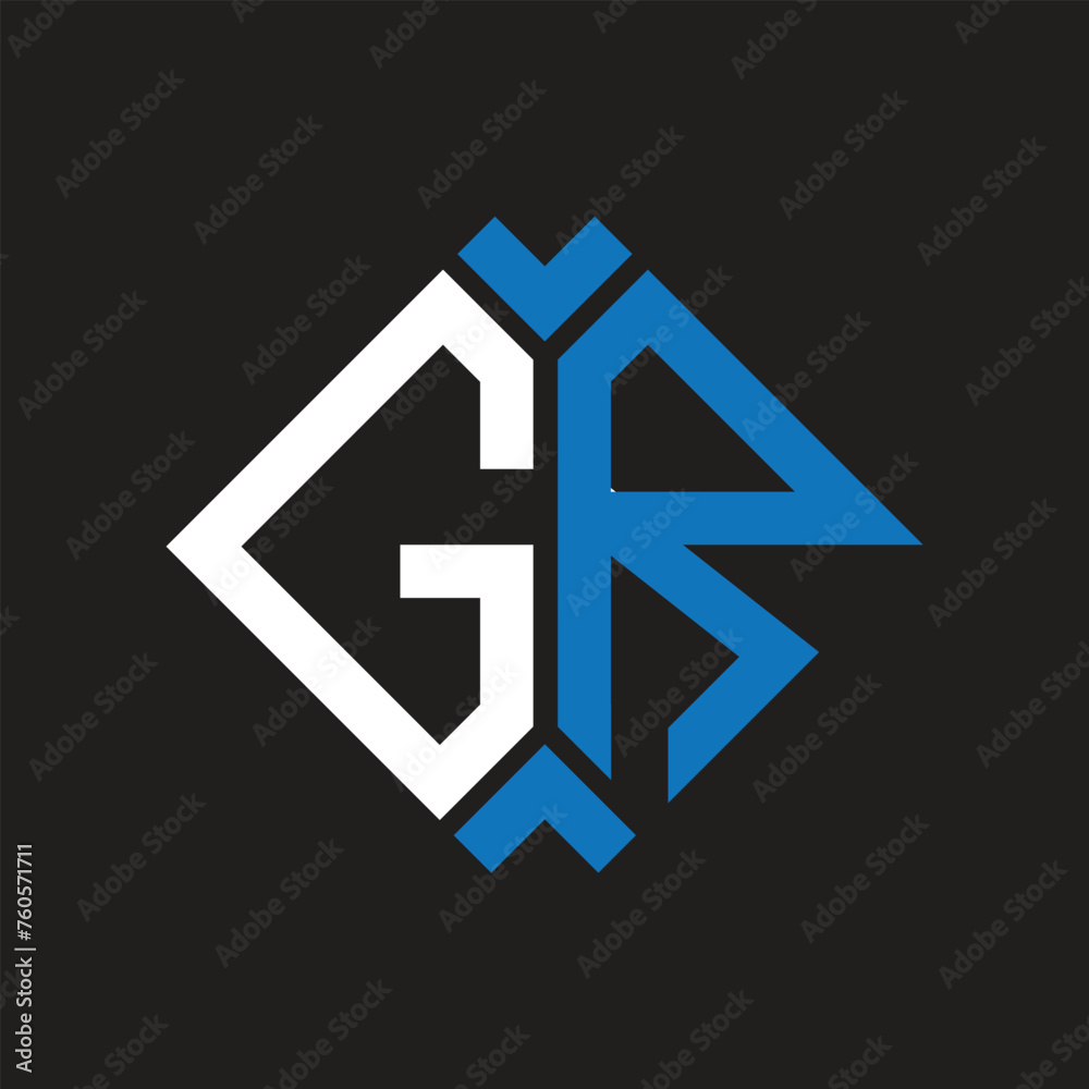 GR letter logo design on black background. GR creative initials letter logo concept. GR letter design.
GR letter logo design on black background. GR creative initials letter logo concept. GR letter design.