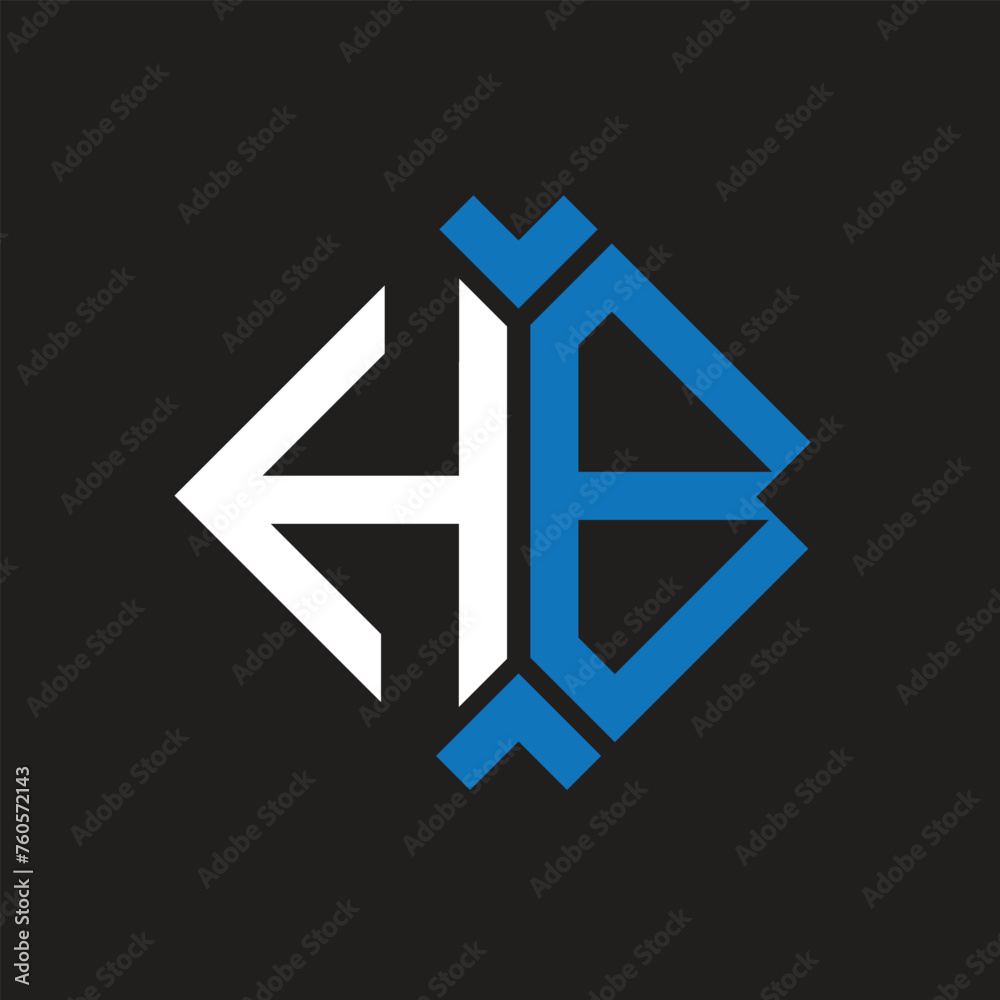 HB letter logo design on black background. HB creative initials letter logo concept. HB letter design.
HB letter logo design on black background. HB creative initials letter logo concept. HB letter design.