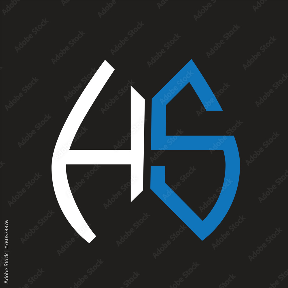HS letter logo design on black background. HS creative initials letter logo concept. HS letter design.
HS letter logo design on black background. HS creative initials letter logo concept. HS letter design.