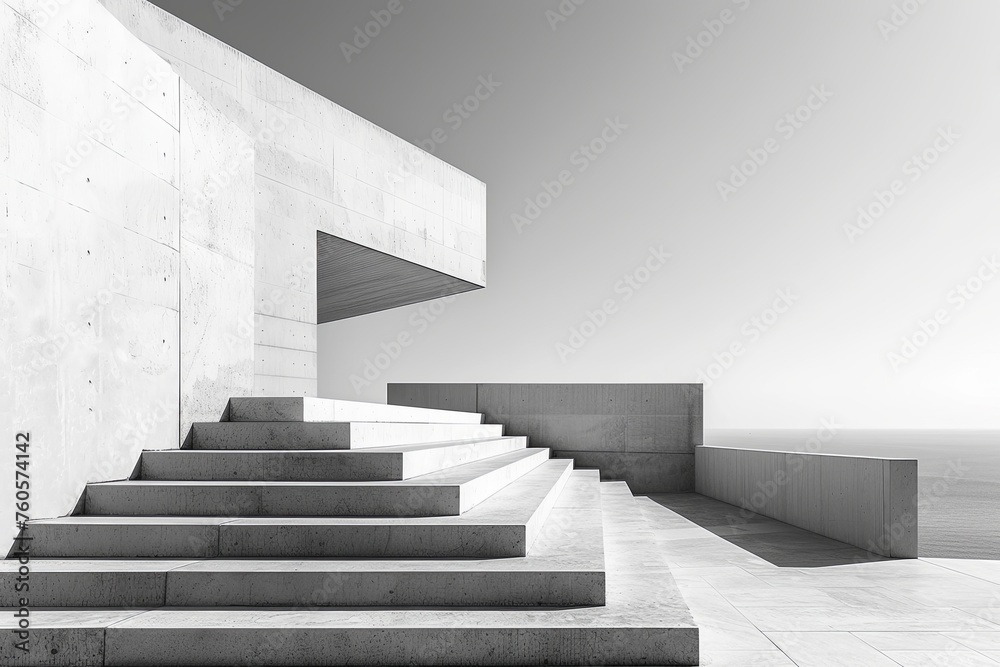 Modern Minimalist Staircase by the Sea Modern Minimalist Staircase by the Sea