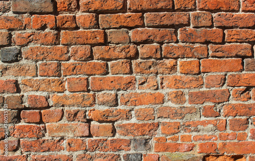 Ziegelsteine Wand Mauer Ziegel Brick Wall weathered