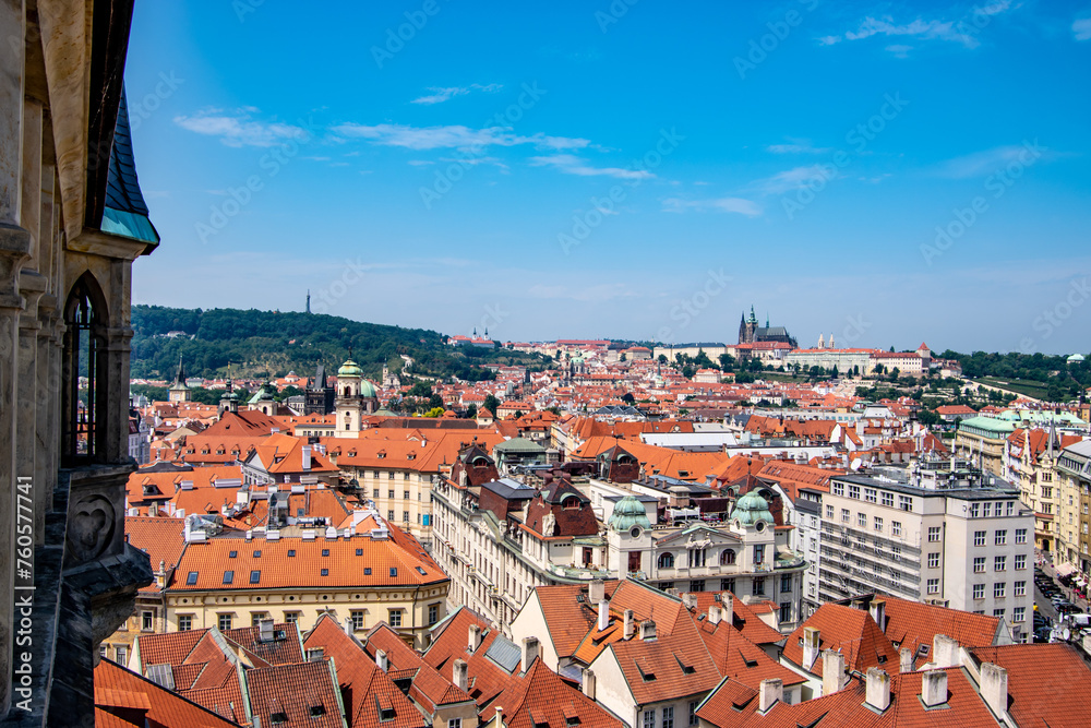 Old town Prague from above