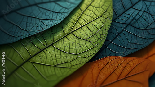 Green leaves pattern  nature illustration