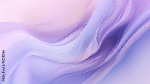 Abstract background with a soothing lilac color palette, soft gradients and fluid shapes for a visually pleasing and calming composition Background Ai Generative © SK