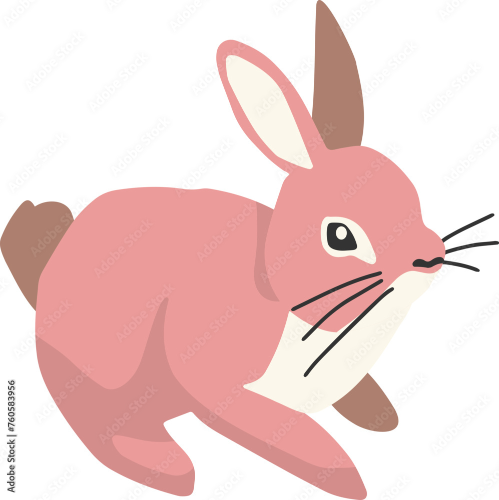 Cute rabbits, wild animals and pets, Easter Cute rabbits, wild animals and pets, Easter