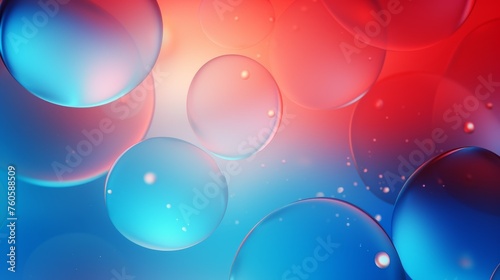 abstract background bubble red blue