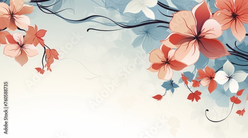 Abstract floral background photo