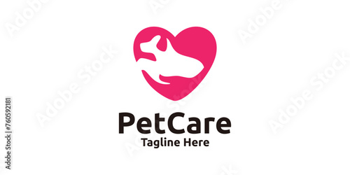 logo design pet care, health pet, medical pet, logo design template, symbol, creative idea.