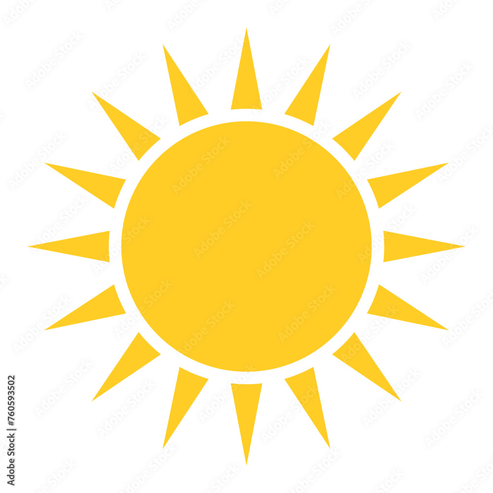 sun shape symbol, vector illustration of simple yellow star sun shape symbol, vector illustration of simple yellow star