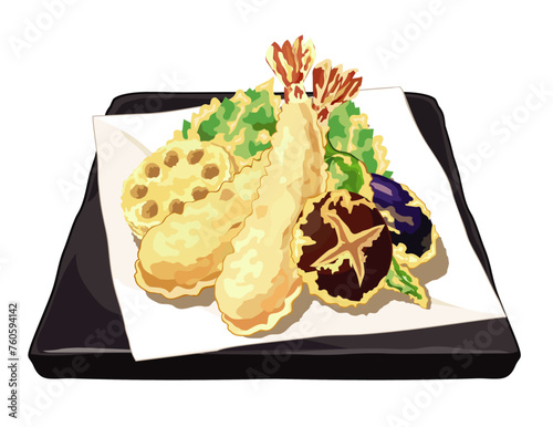 天ぷらのイラスト