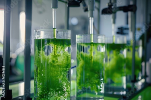 Green Energy Generation: Algae Fuel Research in a Photobioreactor Laboratory for the Bio-fuel Industry photo