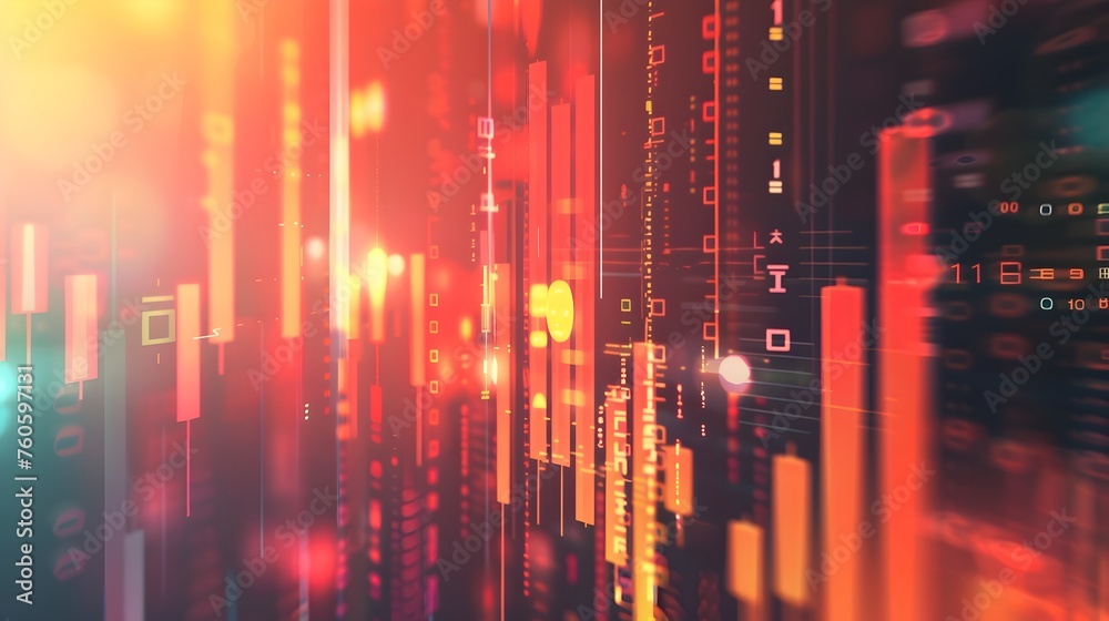 Digital Financial Data Analysis Graphs Depicting Business Success Digital Financial Data Analysis Graphs Depicting Business Success