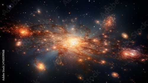 Galaxies with bright stars orbiting 