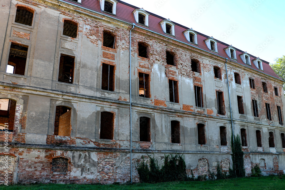 A large palace in Brody, Poland, Lubusz Voivodeship