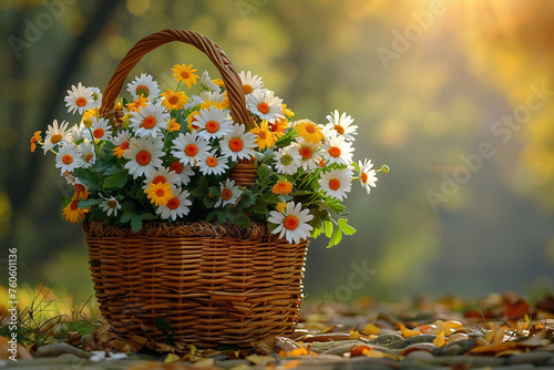 Flower in basket