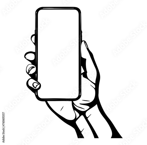 hand holding a phone © hyam