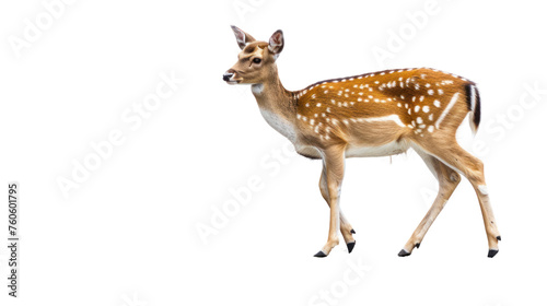  Be aware of deer crossing the road. Caution, Isolated on transparent background.