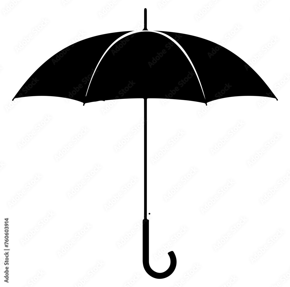 Umbrella silhouette, icon Umbrella silhouette, icon