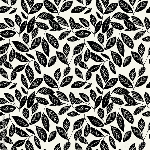 Vector seamless pattern. Modern repeating floral texture. Fancy print with stylized flowers. Can be used as swatch for illustrator. 