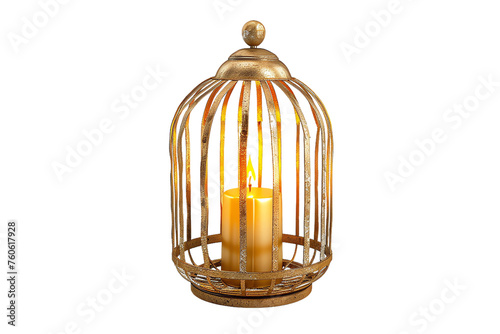 cage with candle