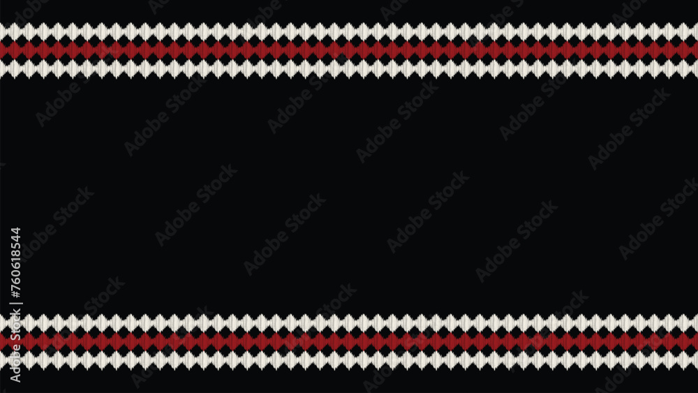 Traditional Ethnic ikat motif fabric background pattern geometric .African Ikat embroidery Ethnic oriental pattern black background wallpaper. Abstract,vector,illustration.Texture,frame,decoration.