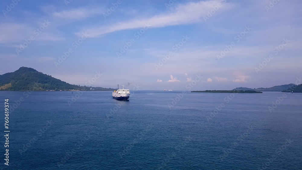 yacht in the sea