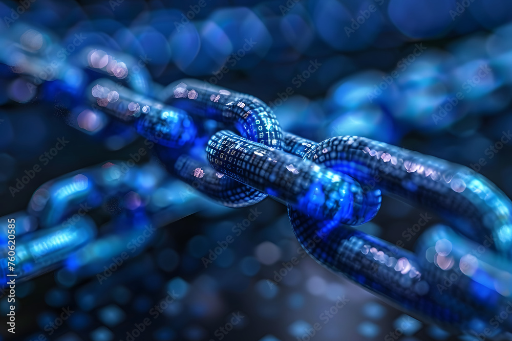 Blockchain-Technologie: Illustration eines digitalen Netzwerks für die Zukunft der Finanzwelt Blockchain-Technologie: Illustration eines digitalen Netzwerks für die Zukunft der Finanzwelt