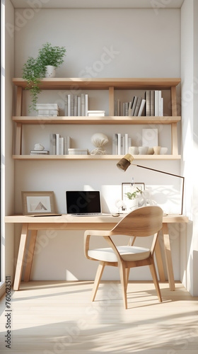 The Art of Decluttering - A Minimalist Room Offering a Serene Working Environment