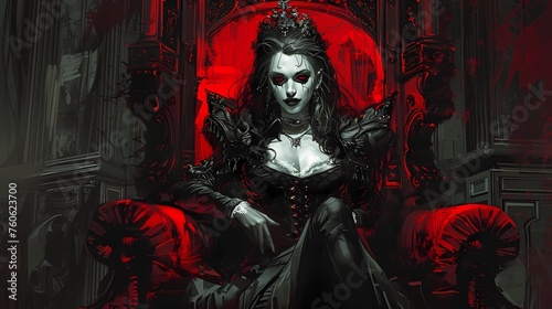 vampires, female vampires, gothic background, halloween image