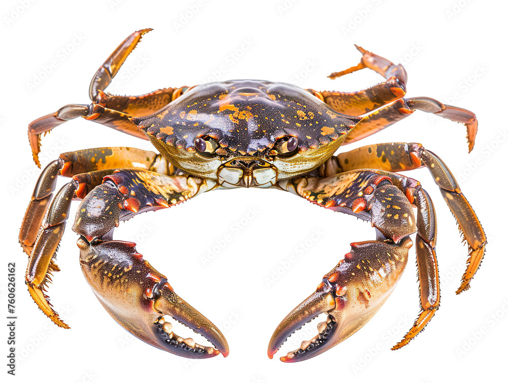 Mud crab isolated on white background PNG