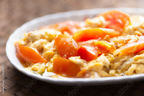 chinese scambled tomato egg © fkruger