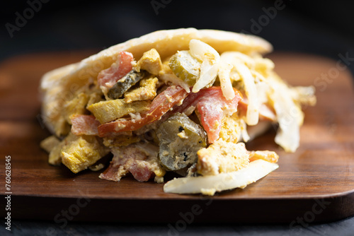 greek chicken pita sandwich © fkruger