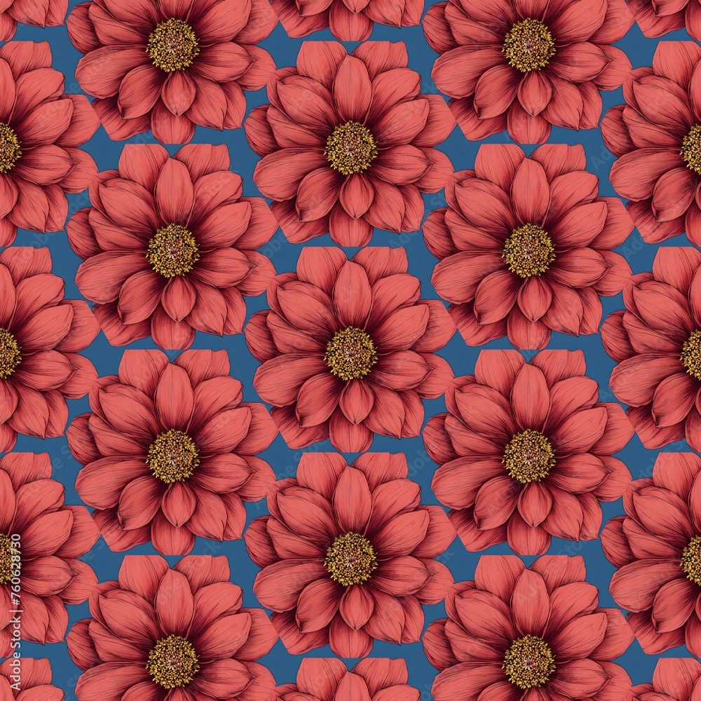 Abstract flower pattern. Seamless meadow flowers pattern. red simple flower silhouettes seamless pattern. rough strokes. Seamless vector pattern with chamomiles. Abstract flower pattern. Seamless meadow flowers pattern. red simple flower silhouettes seamless pattern. rough strokes. Seamless vector pattern with chamomiles.