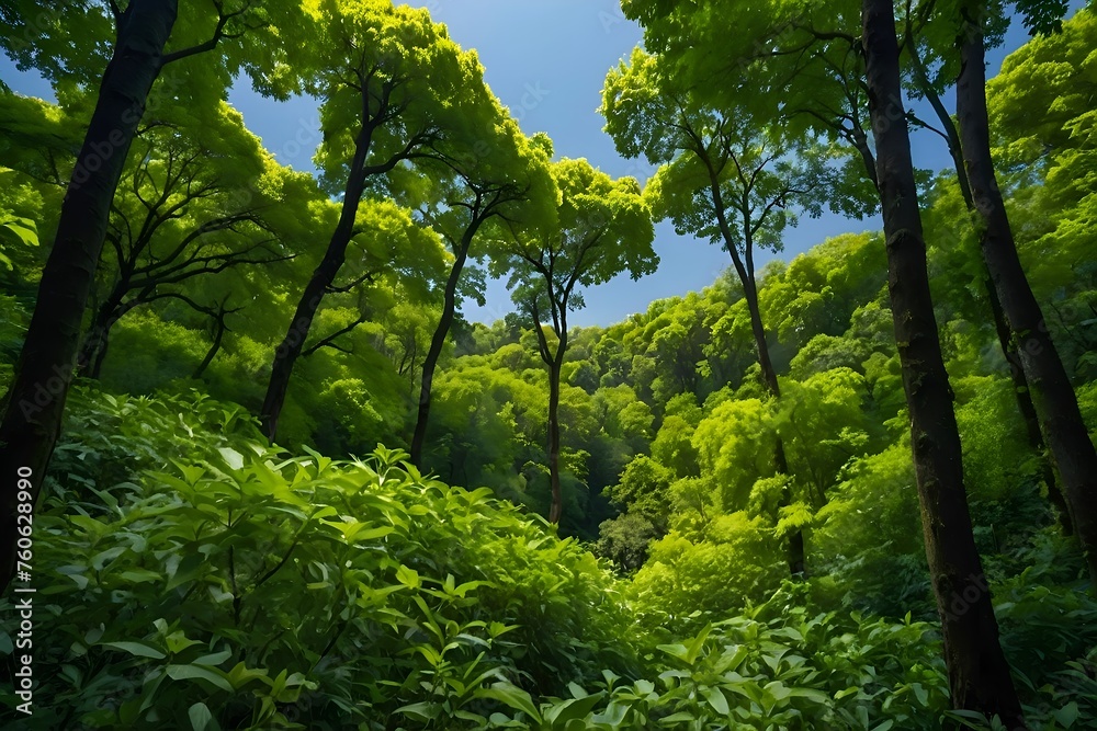 Fototapeta premium green forest 